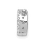 14K  White Gold Diamond Letter D Initial Charm - Image 2