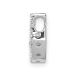 14K  White Gold Diamond Letter J Initial Charm - Image 2