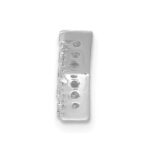 14K  White Gold Diamond Letter K  Initial Charm - Image 2