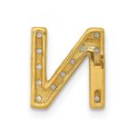 14K  Diamond Letter N Initial Charm - Image 3