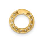 14K  Diamond Letter O Initial Charm - Image 3