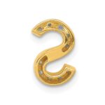 10K  Diamond Letter S Initial Charm - Image 3