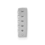 14K  White Gold Diamond Letter V Initial Charm - Image 2