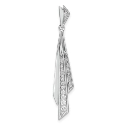 14k White Gold 1/4 carat Lab Grown Diamond VS/SI+ G+ Fashion Pendant