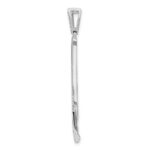 14k White Gold 1/4 carat Graduated Diamond Fancy Dangle Pendant - Image 2