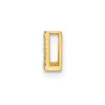 14k Polished 1/10 carat Diamond Triangle Chain Slide - Image 2