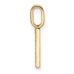 14K Yellow Gold Diamond Letter I Initial Pendant - Image 2
