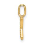 14K  Gold Diamond Letter K Initial Pendant - Image 2