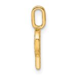 14K  Gold Diamond Letter P Initial Pendant - Image 2