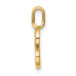 14K  Gold Diamond Letter S Initial Pendant - Image 2