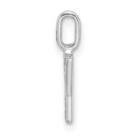 14K White Gold Diamond Letter Y Initial Pendant - Image 2