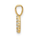 14K Diamond Number 0 Pendant - Image 2