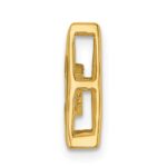 14k Polished 1/8 carat Diamond Triangle Chain Slide - Image 2
