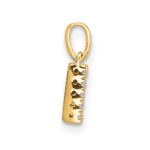 10K Diamond Letter N Initial with Bail Pendant - Image 3