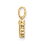 10K Diamond Letter T Initial with Bail Pendant - Image 3
