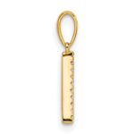 10K Diamond Letter A Initial Pendant - Image 3