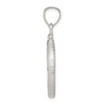 Wideband Distinguished Coin Jewelry Sterling Silver Polished 21.1 x 2.0mm $0.05 Screw Top Coin Bezel Pendant - Image 2
