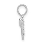 De-Ani Sterling Silver Polished Mom with Heart Pendant - Image 2