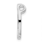 De-Ani Sterling Silver Polished Horseshoe Chain Slide - Image 2
