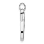 Sterling Silver Rhodium-plated with CZ Infinity Symbol Pendant - Image 2