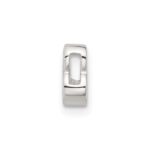 Sterling Silver E-coated Ampersand AND & Symbol Slide Charm - Image 2