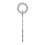 Sterling Silver Rhodium-plated Confirmation Disc Charm - Image 2