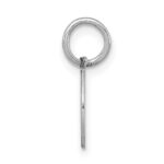 Sterling Silver Rhodium-plated Holy Communion Disc Charm - Image 2