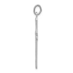 Sterling Silver Platinum-plated & Vermeil Nail Cross Pendant - Image 2