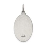 Sterling Silver Antiqued Sacred Heart of Jesus Medal - Image 4