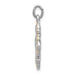 Sterling Silver Platinum-plated & Vermeil 4-way Medal - Image 2