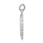 Sterling Silver Platinum-plated Miraculous Medal - Image 2