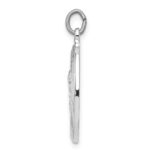 Sterling Silver Platinum-plated St. Christopher Medal - Image 2