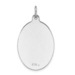 Sterling Silver Platinum-plated Enameled St. Christopher Medal - Image 3