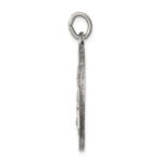 Sterling Silver Antiqued Saint Joseph Medal - Image 2