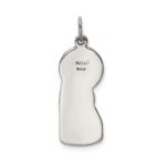 Sterling Silver Antiqued Blessed Mary & Child Jesus Charm - Image 4