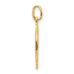 Sterling Silver Gold-tone Polished Ichthus Fish Cross Charm - Image 2