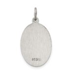 Sterling Silver Antiqued Sacred Heart of Jesus Medal - Image 4