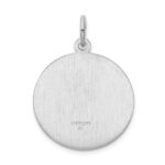 Sterling Silver Rhodium-plated Saint Christopher Medal - Image 3