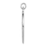 Sterling Silver Rhodium-plated Saint Christopher Medal - Image 2