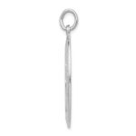 Sterling Silver Rhodium-plated Saint Christopher Medal - Image 2