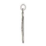 Sterling Silver Antiqued Saint Christopher Medal - Image 2