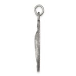 Sterling Silver Antiqued Praying Hands Pendant - Image 2