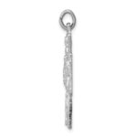 Sterling Silver Rhodium-plated Reversible 4-way Medal - Image 2