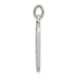 Sterling Silver Antiqued Square St. Christopher Medal Pendant - Image 2