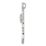 Sterling Silver CZ Angel Pendant - Image 2