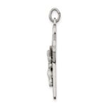 Sterling Silver Antiqued Irish 4-Way INRI Crucifix Cross Pendant - Image 2