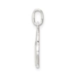 Sterling Silver Polished Heart Lock Charm - Image 2