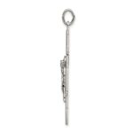 Sterling Silver Polished Eastern Orthodox Cross Pendant - Image 2