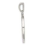 Sterling Silver Rhodium-plated & CZ Leo Zodiac Pendant - Image 2