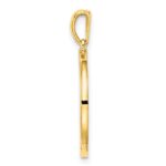 Sterling Silver Gold-plated & CZ Leo Zodiac Pendant - Image 2
